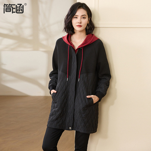 胖mm大码外套简涵2023秋冬新款加肥加大减龄显瘦中长款棒球服外套