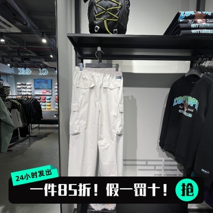 运动户外梭织宽松运动休闲长裤 李宁工装 新款 女2025冬季 AKXV326 裤