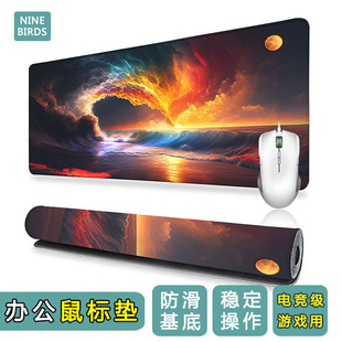 游戏鼠标垫大号可爱加厚锁边笔记本电脑办公桌垫 键盘垫 定制