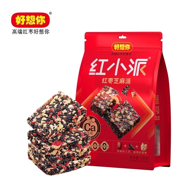 好想你红枣芝麻派独立包装核桃糕