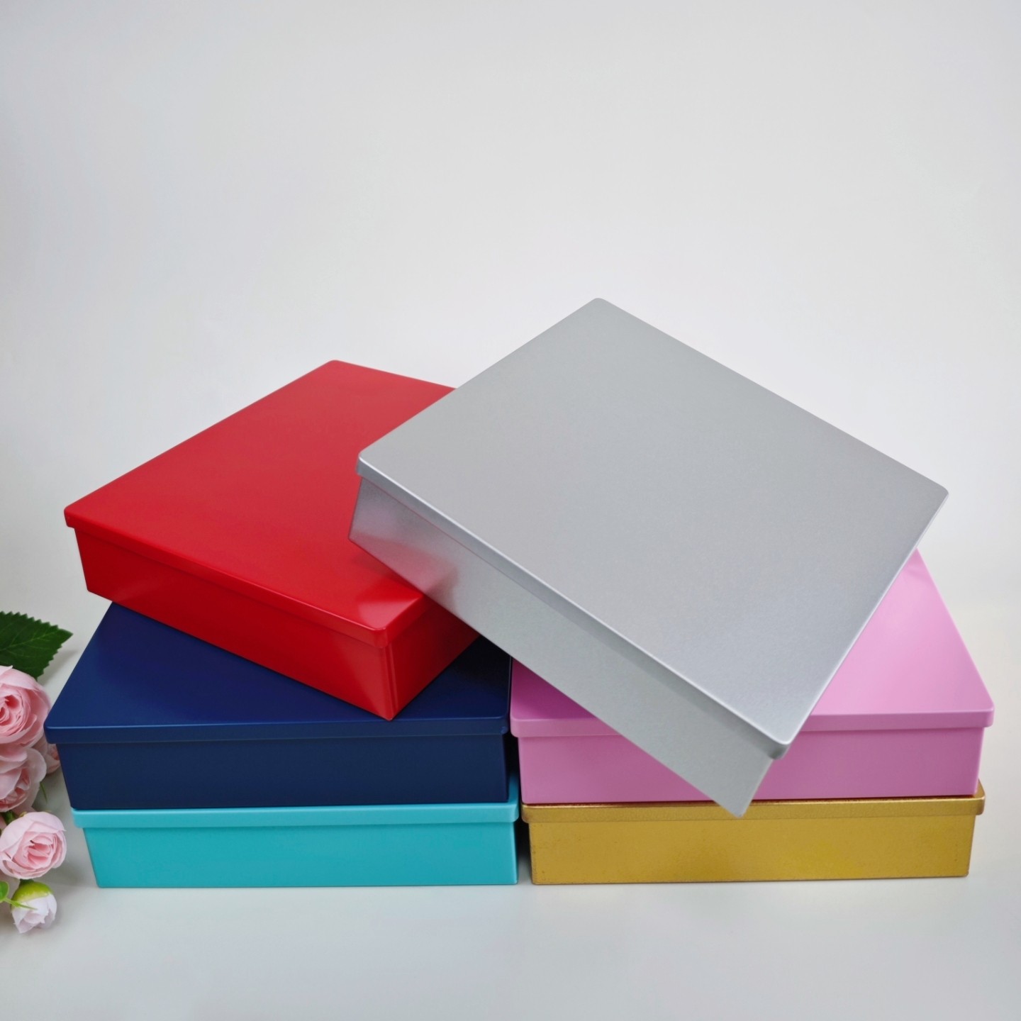 日式直角铁盒津田阳子同款曲奇饼干包装盒烘焙礼品盒茶叶点心盒子