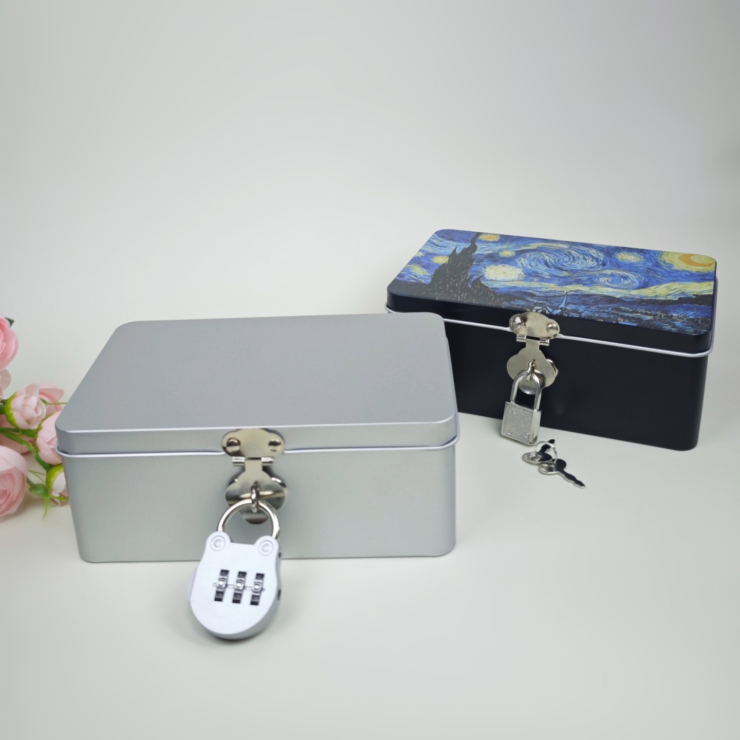 潮玩惊喜密码锁盲盒收纳盒图片