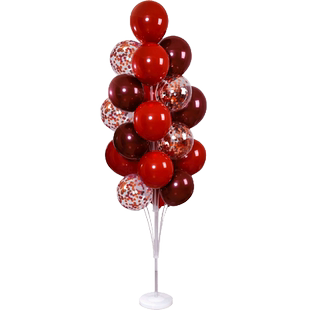 婚房布置套装男方发光气球地飘立柱结婚布置女方路边路引客厅卧室