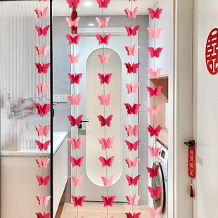 女方婚房布置套装男方房间卧室衣柜楼梯客厅拉花婚礼婚庆装饰场景