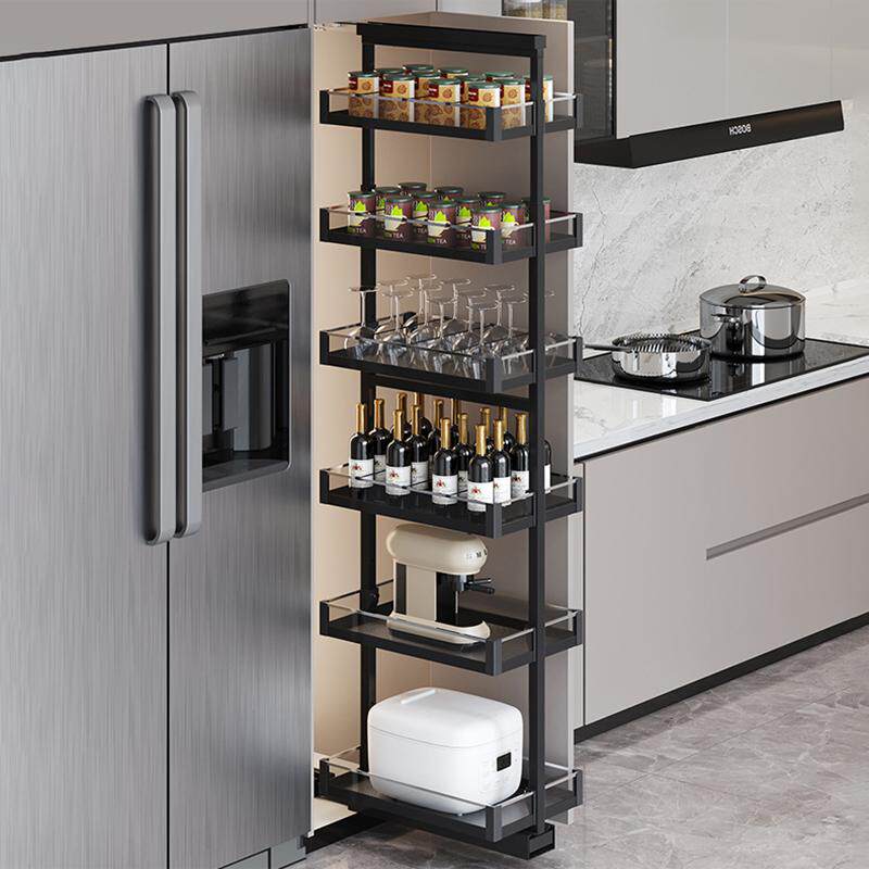 厨房多功能柜碗盘收纳拉篮