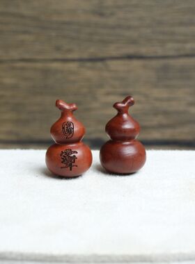 雷击枣木葫芦金光紫薇讳挂件吊坠