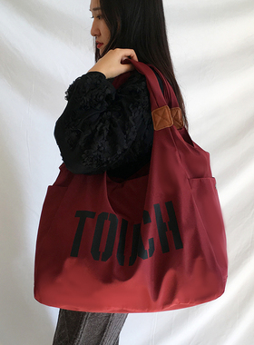 牛津布手提包女大包女2025年新款旅游超大防水尼龙短途简约单肩包