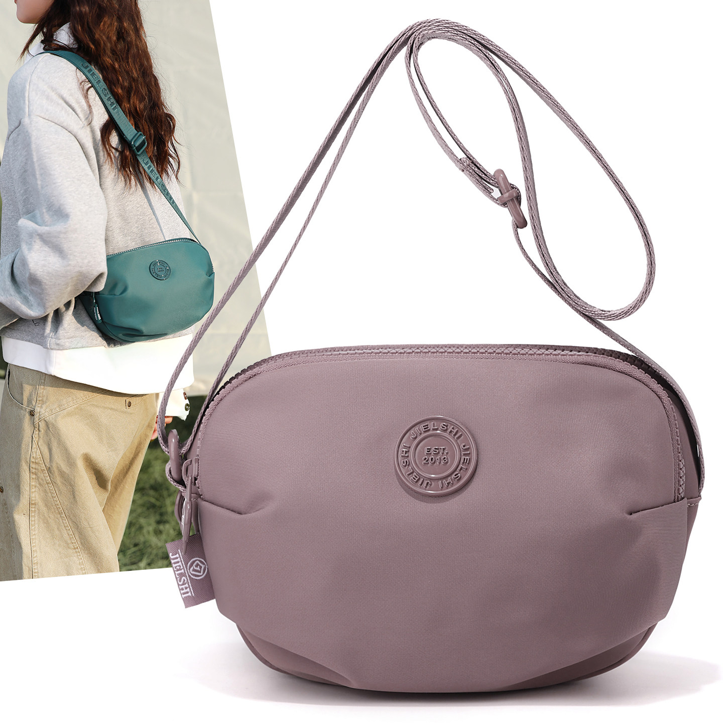 个性设计贝壳小包女士单肩斜挎包日常通勤外出手机包多层帆布小包,箱包皮具/热销女包/男包,通用款女包,淘宝优惠券,粉丝福利购,淘宝优惠卷