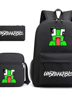 UNSPEAKABLE书包时尚欧美学生双肩包男女休闲斜挎包卡通可爱背包