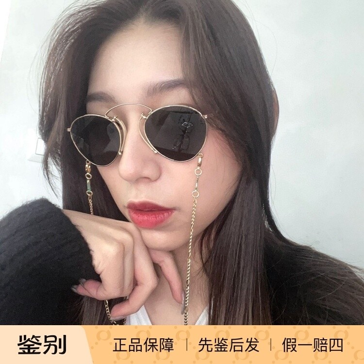 正品代购古驰GUCCI金属复古太阳眼镜GG1034S男女通用时尚个性墨镜