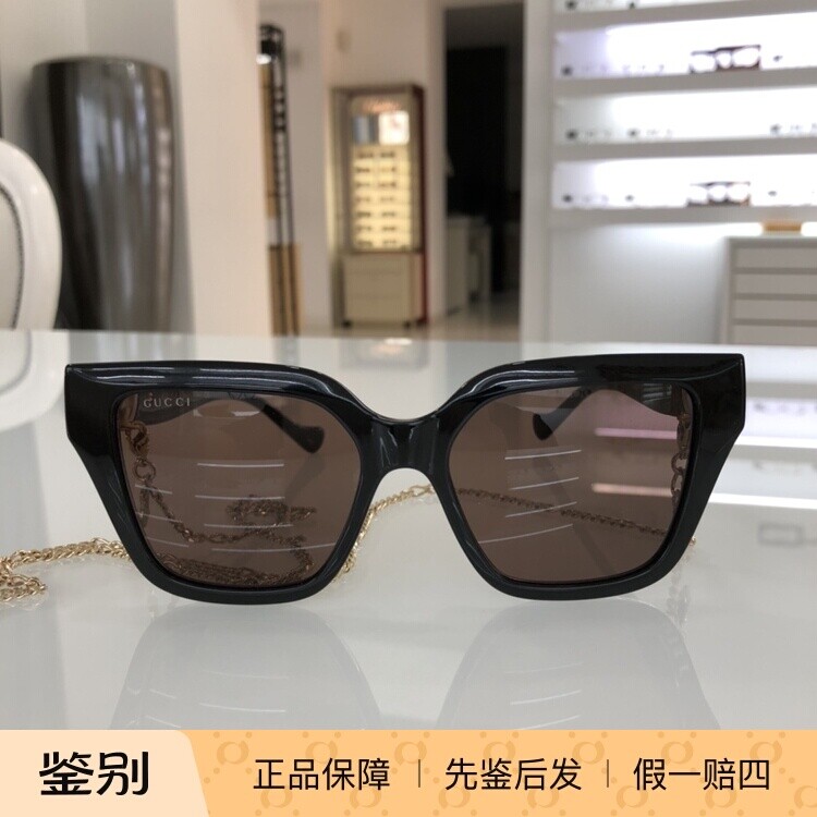 正品代购GUCCI古驰蝶形男女墨镜GG1023S古奇时尚全框太阳眼镜