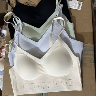 100感觉撤柜微瑕款 默认剪吊牌一体乳胶B杯美背4排扣无痕内衣