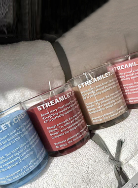 STR: AROMATHERAPY/可燃烧60小时 「 气味配色设计」香薰蜡烛烛台