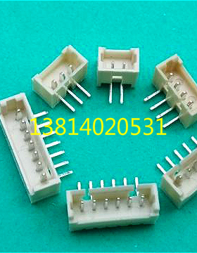 米色耐高温连接器插座1.27mm间距 2P3P4P5P6P7P8P9P～16P弯针针座