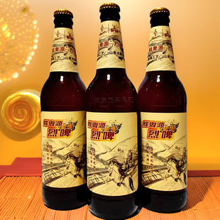 6瓶呼伦贝尔鲜卑源高度14度高浓度劲大容易醉的麦芽度数高的啤酒