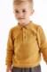 现货英国next正品童装 22秋款小男童土黄色素色长袖PoloT恤上衣
