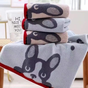 云腾2512卡通纯棉柔软吸水加厚毛巾长方形面巾包邮