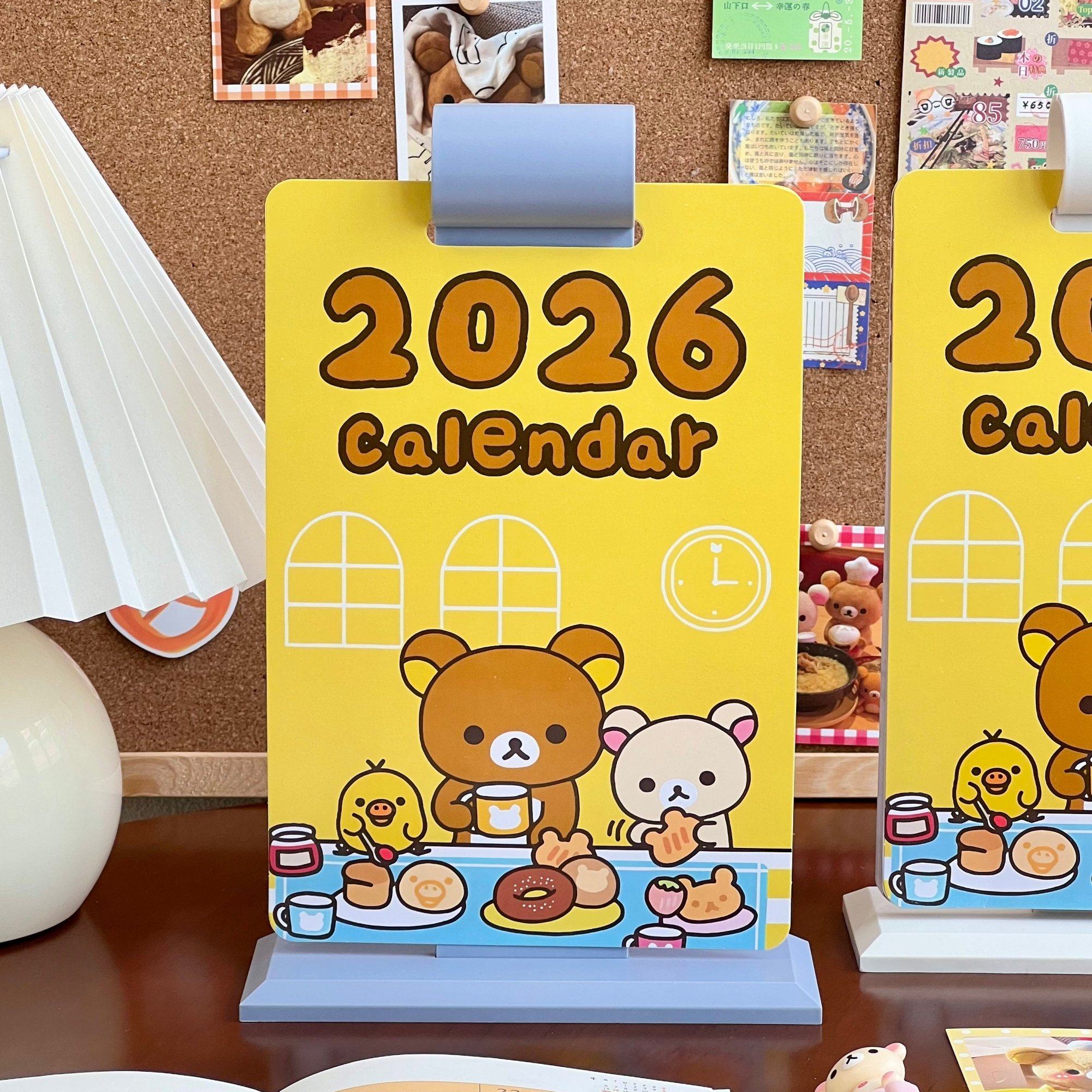 2026年轻松熊创意多功能翻页日历卡通插画台历可拆卸桌面装饰摆件,文具电教/文化用品/商务用品,台历,淘宝优惠券,粉丝福利购,淘宝优惠卷