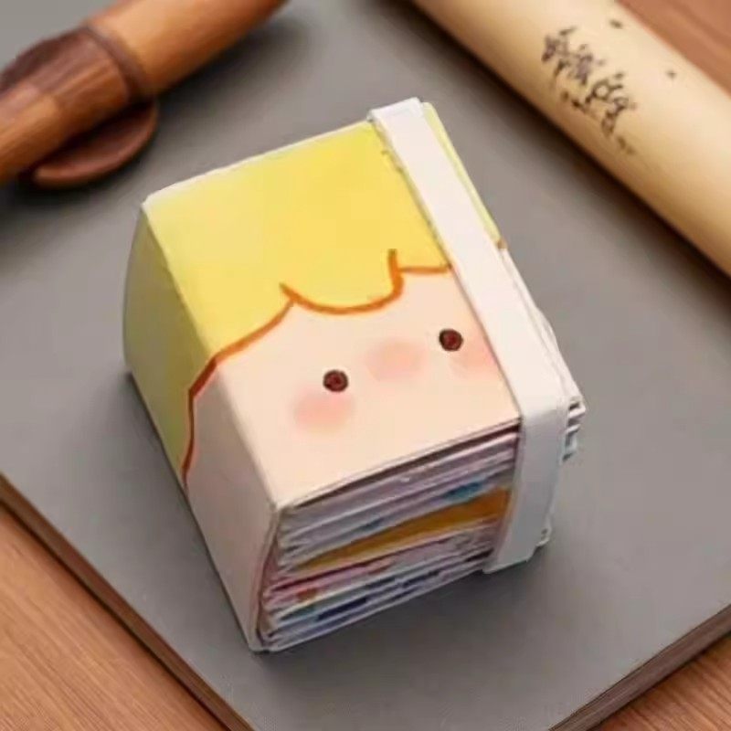 【现货】迷你の小幽灵换装豆豆手账本小朋友diy学生便携口袋创意