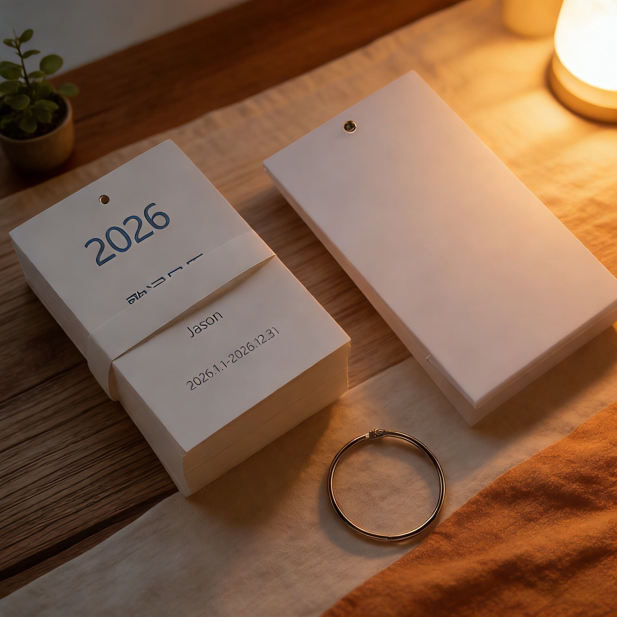 【现货24小时发】张杰歌词台历2026年新款jason演唱会周边杰哥