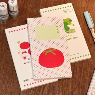 古早风波点番茄手账本a6笔记本彩色内页可爱高颜值计划打卡日程本