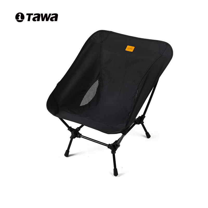 Tawa超轻户外折叠椅便携钓鱼椅子靠背小凳子露营月亮椅