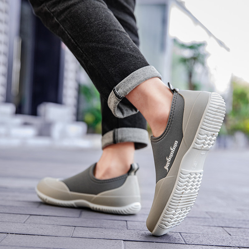 雨鞋男款2025轻便软底不累脚钓鱼水鞋雨靴大码男士防水防滑胶鞋男