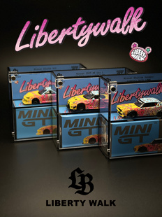 698 742 KUMA涂装 64亚克力展示盒防尘盒 743 MINIGT