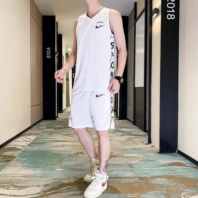 耐克顿健身训练篮球服运动套装男