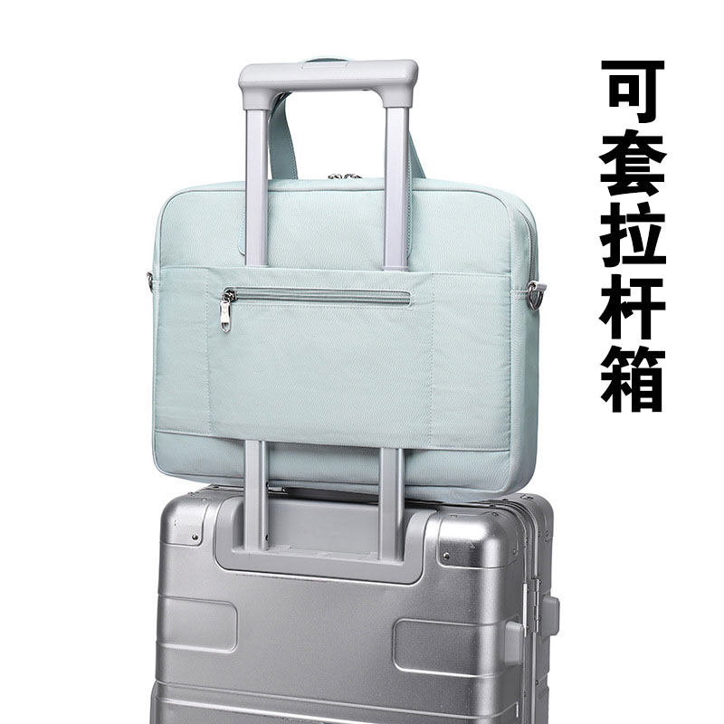 2025新款女士公文包通勤a4文件手提笔记本电脑袋16寸高级感多分层
