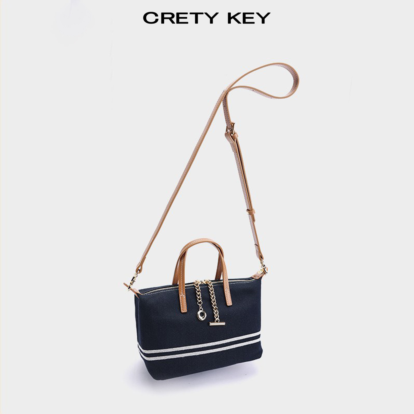 TUSCAN'S 同款时尚百搭单肩斜跨手提女包轻便高级感通勤包双鱼包