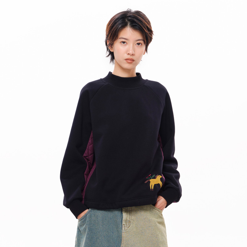 MOVEUP幻走2025冬新款.FUN系列绣花可调节丈根加绒短款卫衣女,女装/女士精品,卫衣/绒衫,淘宝优惠券,粉丝福利购,淘宝优惠卷