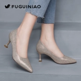 Осенняя обувь на высоком каблуке, ципао для матери, свадебные туфли, цвета шампанского