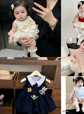 D181-D230多款多色婴儿夏装新生夏季超萌女宝宝甜美风裙子爬爬服