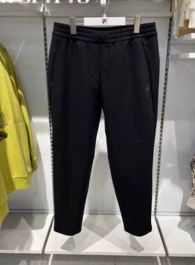 FILA斐乐男士2025冬季新款跑步健身运动基础针织长裤A61M541604