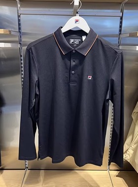 FILA斐乐2025秋季新款男士通勤商务休闲针织长袖POLO衫F61M533294