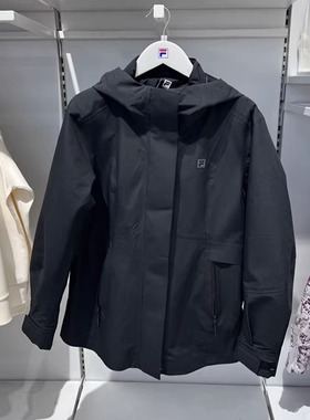 FILA斐乐2025冬新款女子时尚休闲宽松连帽羽绒服两件套A61W547901