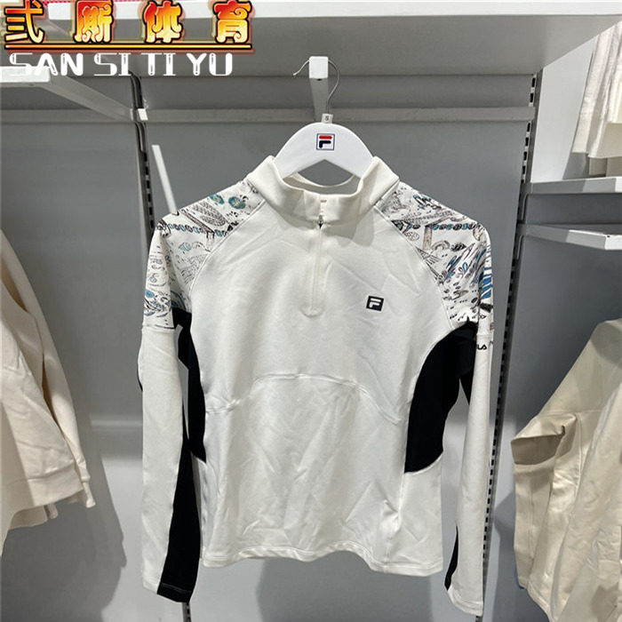 FILA｜敦煌博物馆联名斐乐女士长袖T恤2025秋冬新上衣A11W517202,运动服/休闲服装,运动T恤,淘宝优惠券,粉丝福利购,淘宝优惠卷