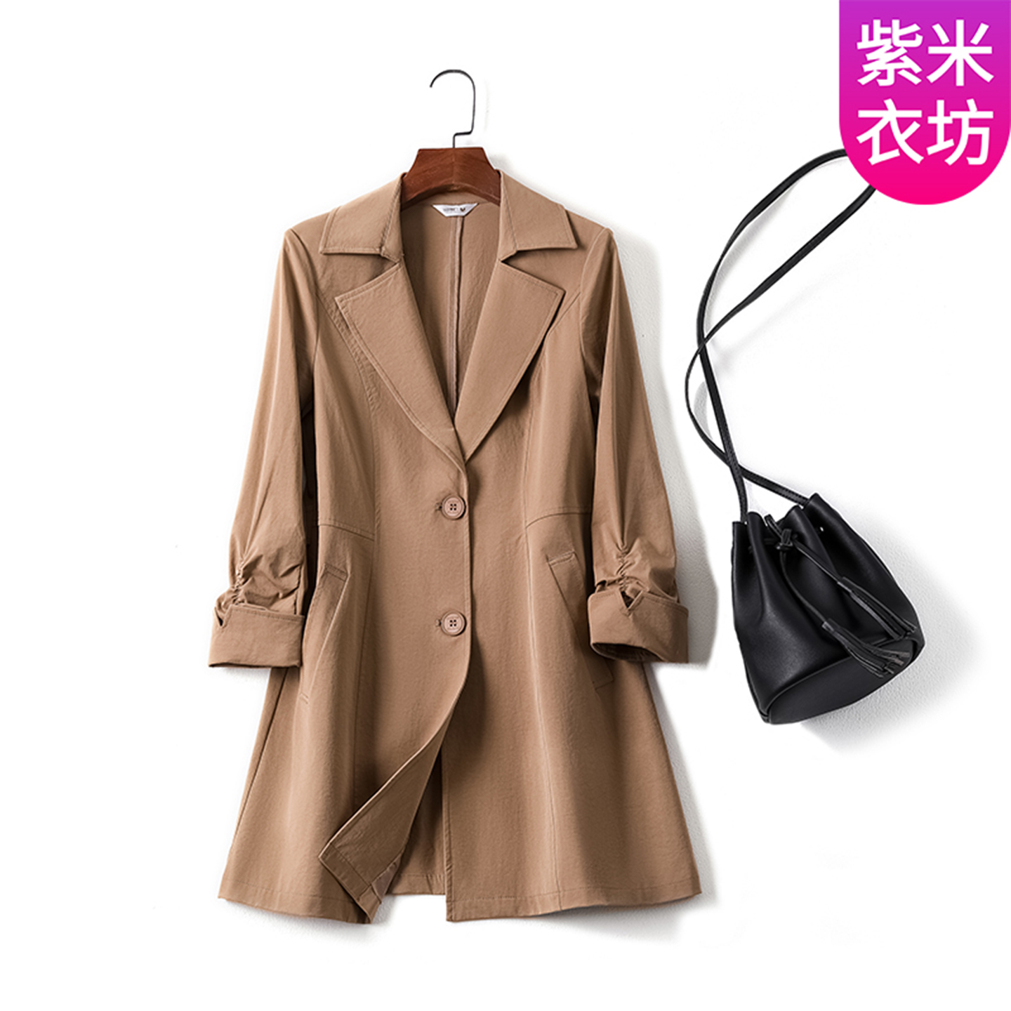 风衣外套女断码清仓品牌女装折扣