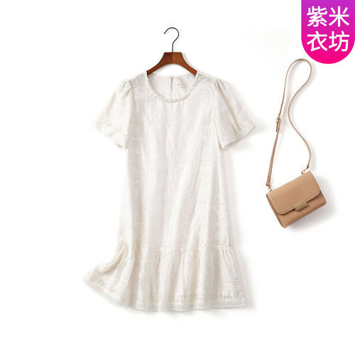 连衣裙女小个子夏季休闲a字裙