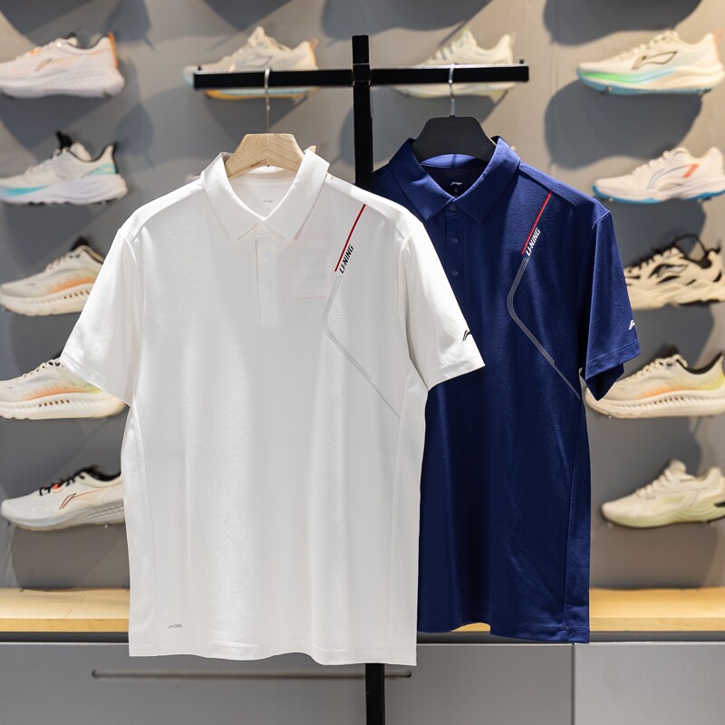 李宁短袖POLO衫男装2026春夏季新款爸爸商务团购系列凉感翻领T恤