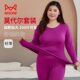 打底内衣妈妈保暖套装 薄款 胖mm 加肥加大码 猫人女士莫代尔秋衣秋裤