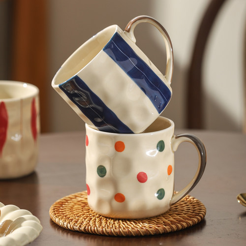 川岛屋日式复古马克杯陶瓷水杯子