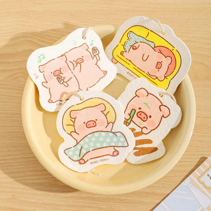 川岛屋&lulu猪联名 木浆棉洗碗海绵擦刷碗神器百洁抹布厨房魔力