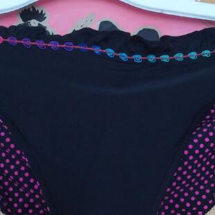 女款两面穿内裤游泳裤可调节大小不退换10块3条