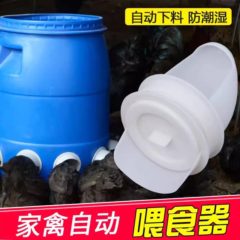 自动喂食器鸡食槽喂鸡家禽饲料桶