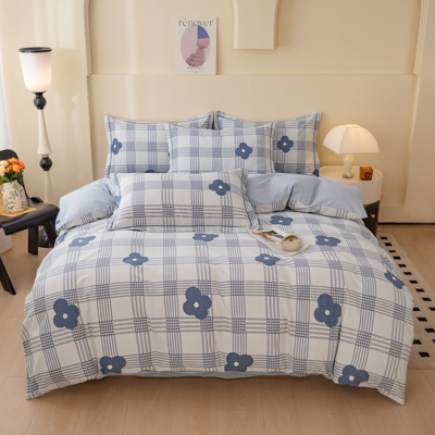 纯棉100棉全棉床品四件套被套床上用品学生宿舍床单四件套 g2