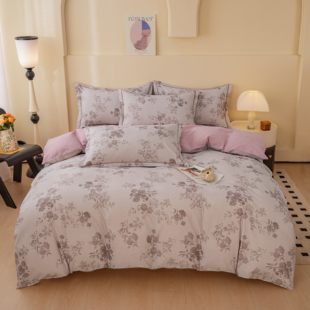 纯棉100棉全棉床品四件套被套床上用品学生宿舍床单四件套g