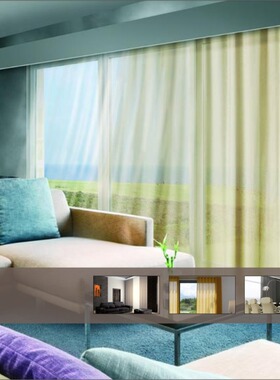 智能家居尚飞灵迪电动窗帘智能遥控自动窗帘质保5年特价促销