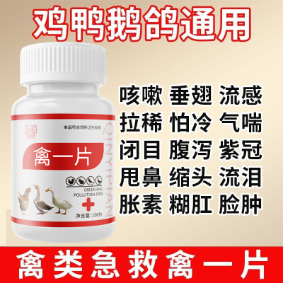 禽一片鸡药养鸡专用药鸡鸭鹅正品兽呆立不吃拉稀特效家禽鸡病全治